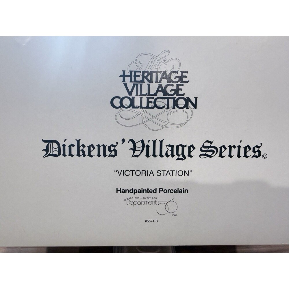 Heritage Village Collection Dickens Village Victoria Station - Picture 2 of 3